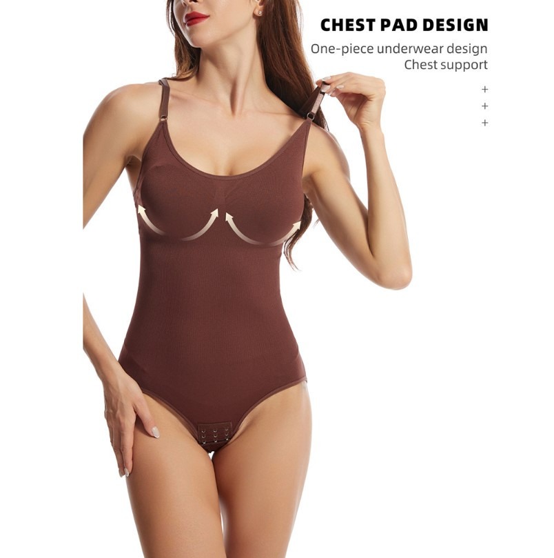 Body Faja Moldeador Aspecto Invisible - color: CAFE TALLA XL